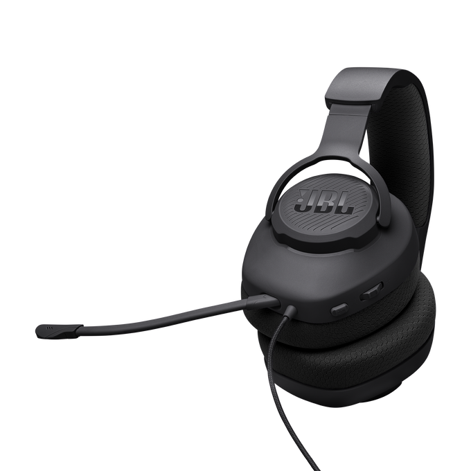 JBL Quantum 100M2 - Black - Wired over-ear gaming headset with detachable mic and mute option - Detailshot 5 image number null